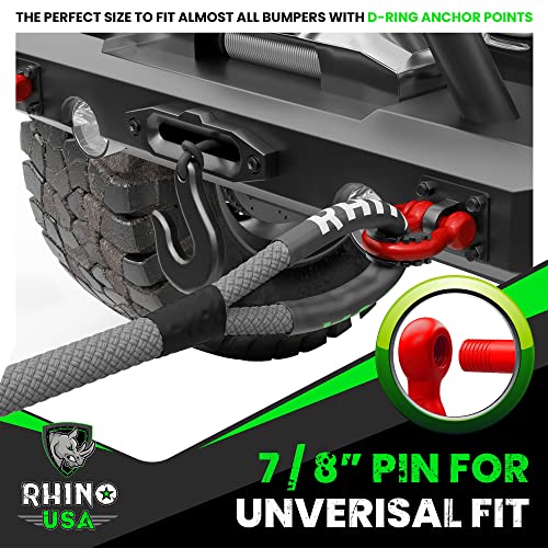 Black 3/4" Clevis D Ring Shackles 2-Pack O2042