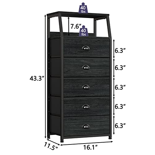 4 Drawer Dresser with Wood Top R450031