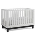 Snow White Matte Black Convertible Crib O75165