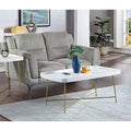 White Wood Coffee Table with X Legs W679010