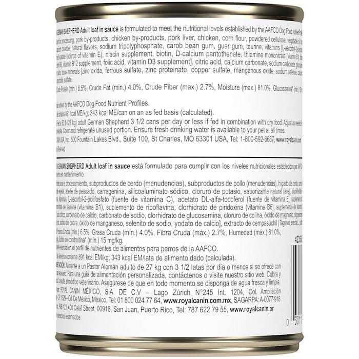 German Shepherd Adult Loaf in Sauce Canned Dog Food C7514
