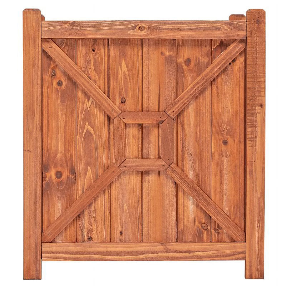 Medium Brown Wood Planter N33554