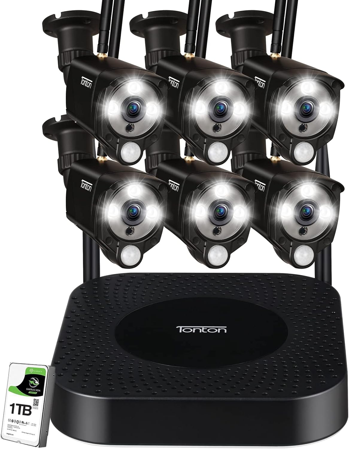 Wireless Security Camera System with 8CH NVR and 4 3MP Outdoor Bullet Cameras V120