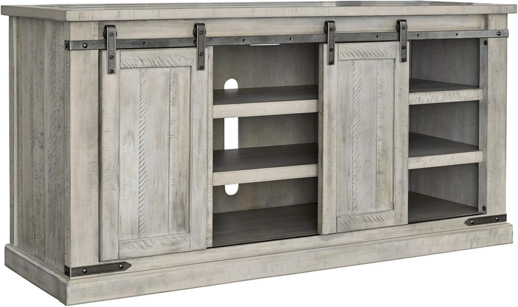 Extra Large TV Stand Whitewash E154