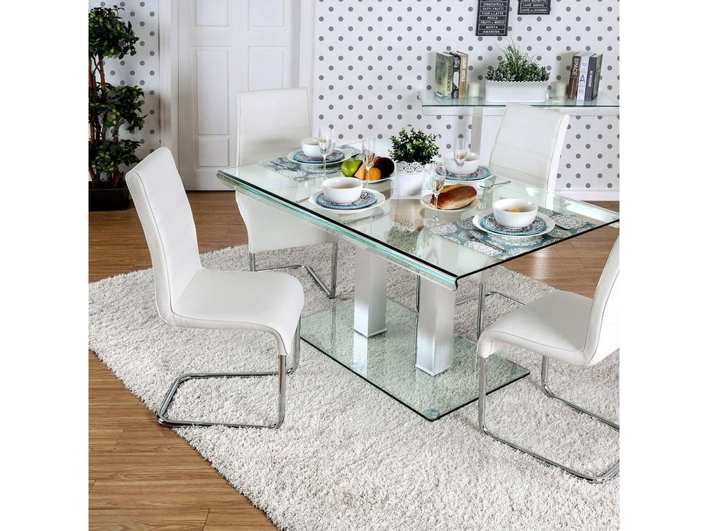 5 Pc Glass Dining Room Set T3246