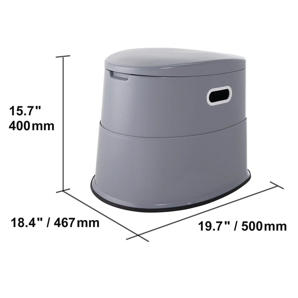 Portable Camping Toilet with Lid Q163264