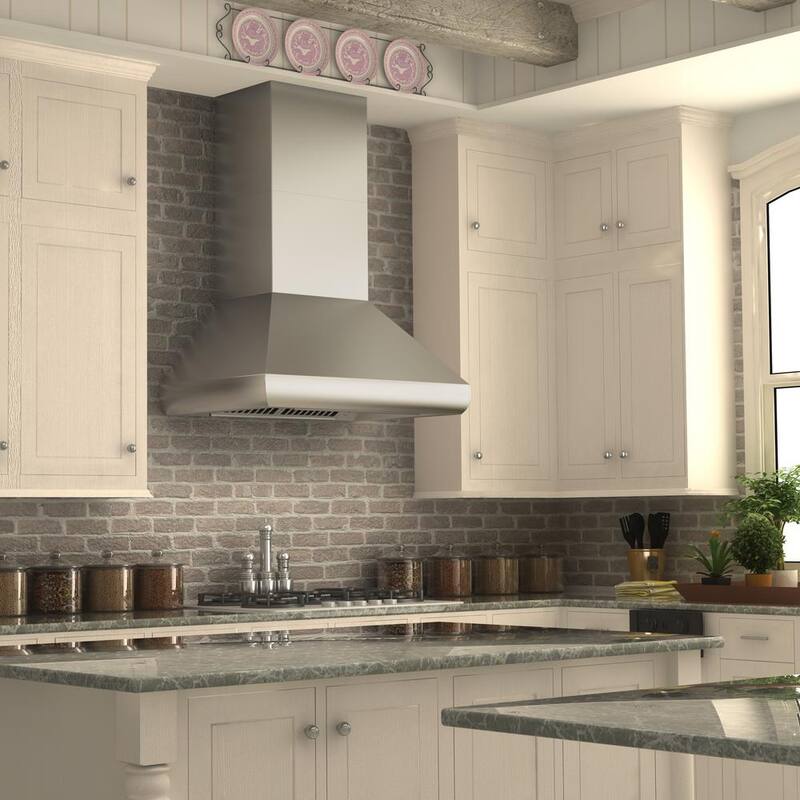 48 in. 700 CFM Stainless Steel Wall Mount Range Hood Z147796