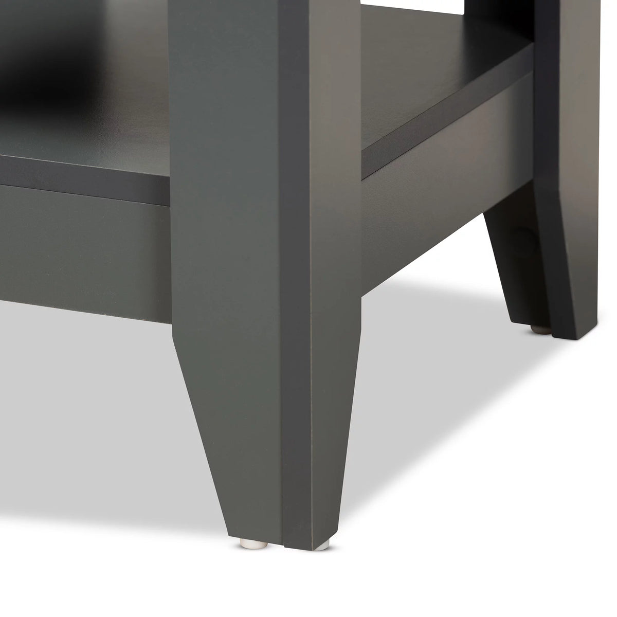 Grey Finished Wood End Table S3772