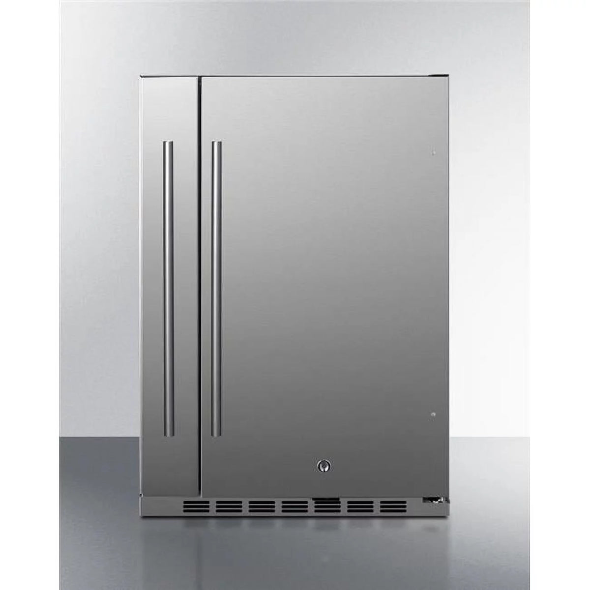 24 in. Built-In Outdoor Refrigerator with Storage Compartment T3941