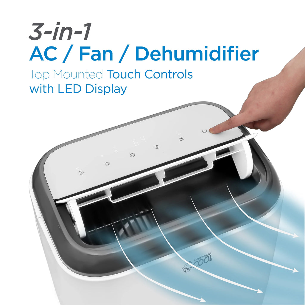 6,000 BTU Portable Air Conditioner with Remote Control, White M401331
