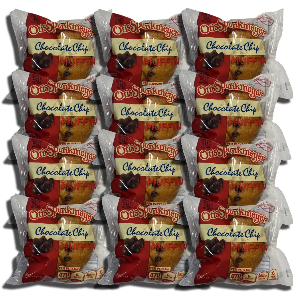 Individually Wrapped Chocolate Chip Muffins 4 Ounce Pack of 12 P233686