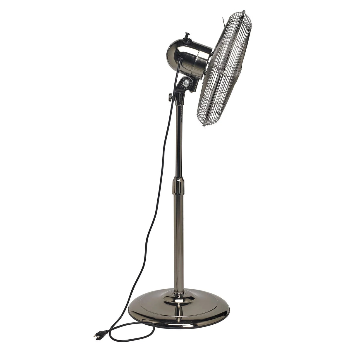 49" Black Adjustable Height Standing Floor Fan H847616