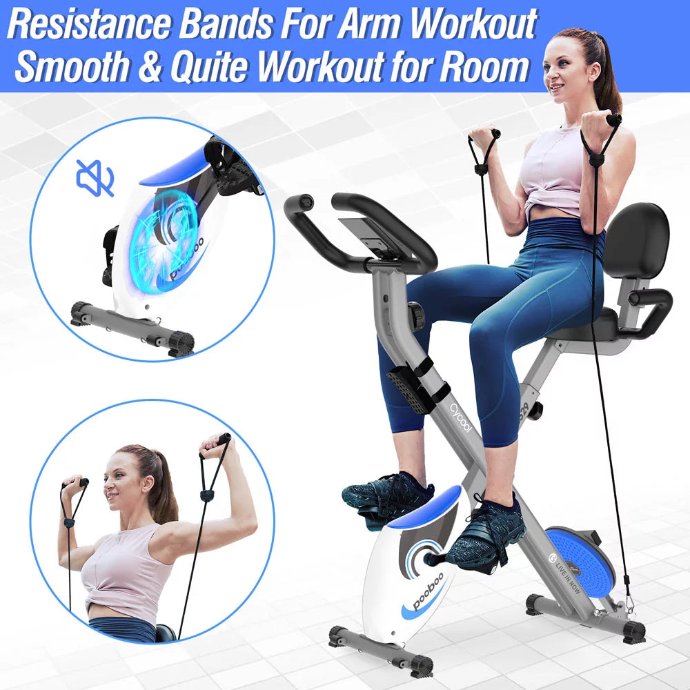 Indoor Stationary Exercise Bike Folding Magnetic Y807