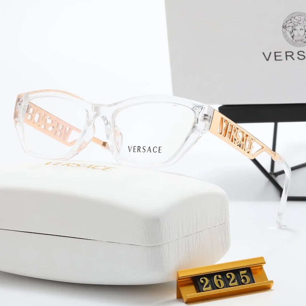 Simple Hollow Letter Flat Glasses K879