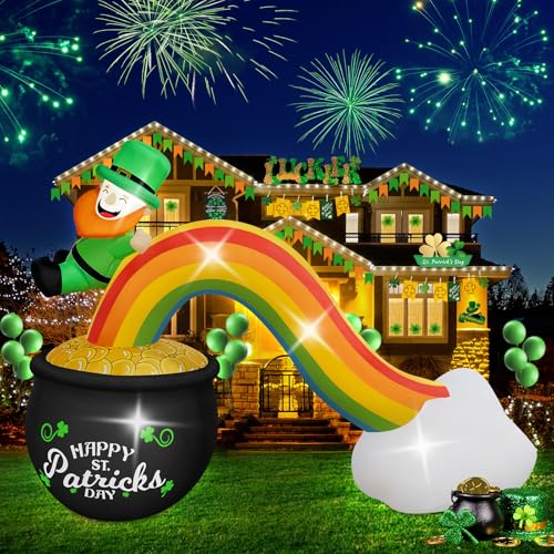 10FT Christmas Inflatable Candy Castle with LED Lights W1877