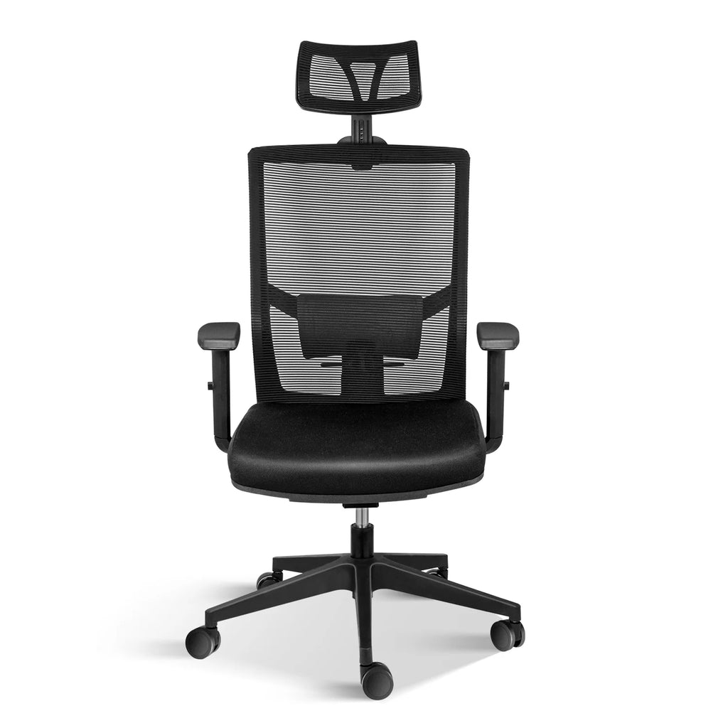 Black Ergonomic Mesh Office Chair with Wheels F9878