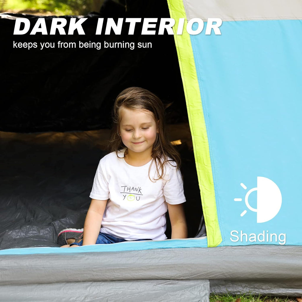 6 Person Water-Resistant Camping Tent with Rainfly C747