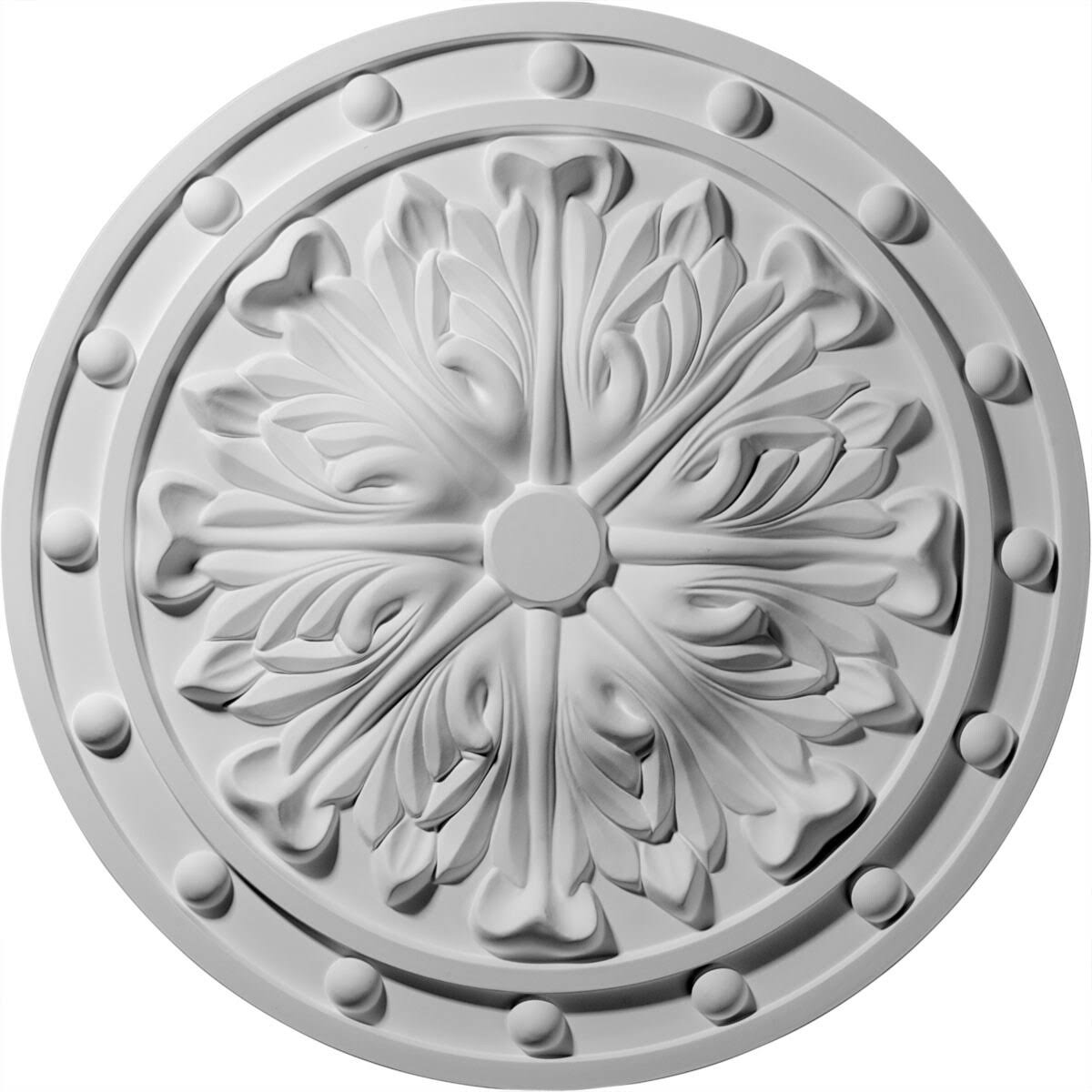 Hand-Painted Smokey Topaz Ceiling Medallion S30318