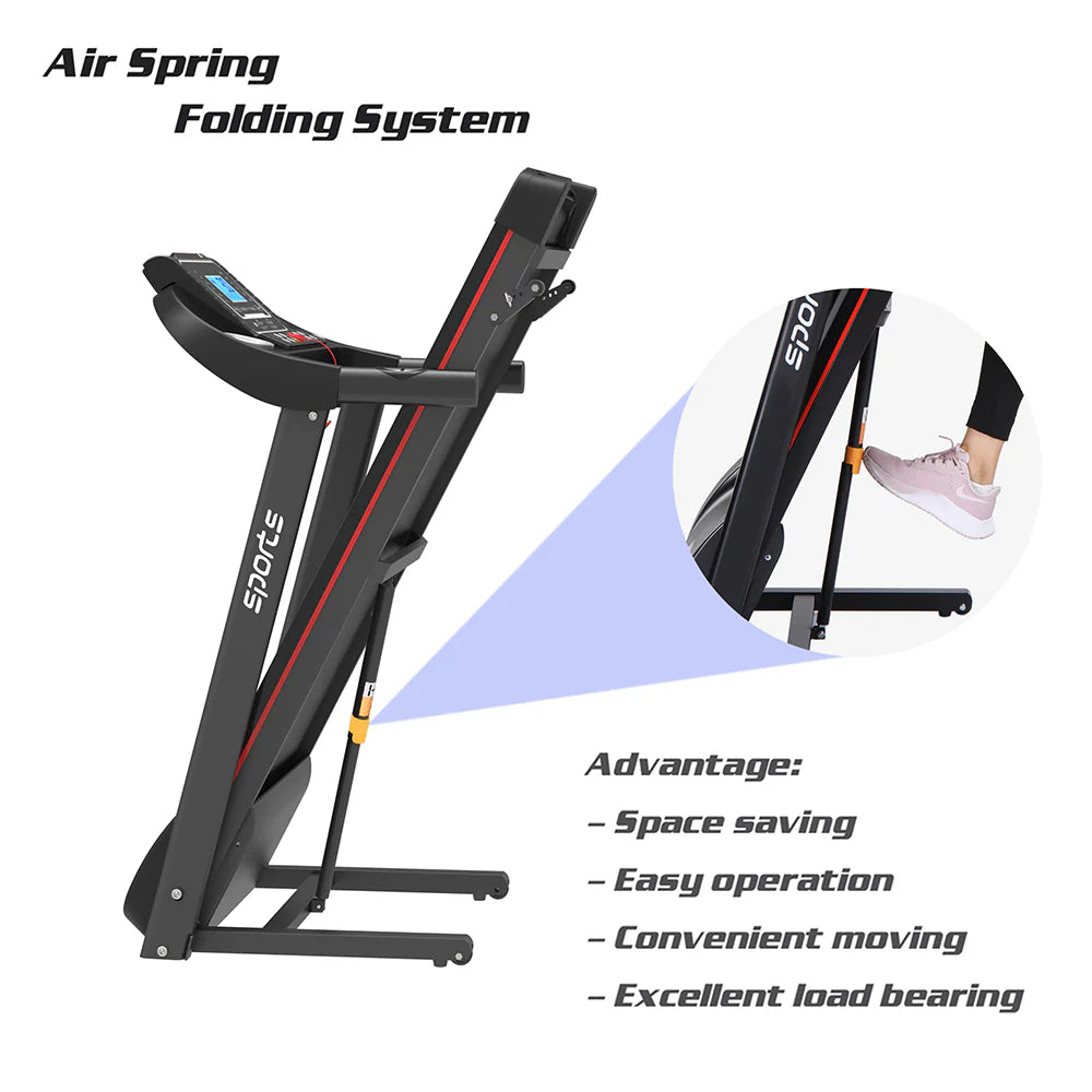 Portable Folding Treadmill with Incline W48366