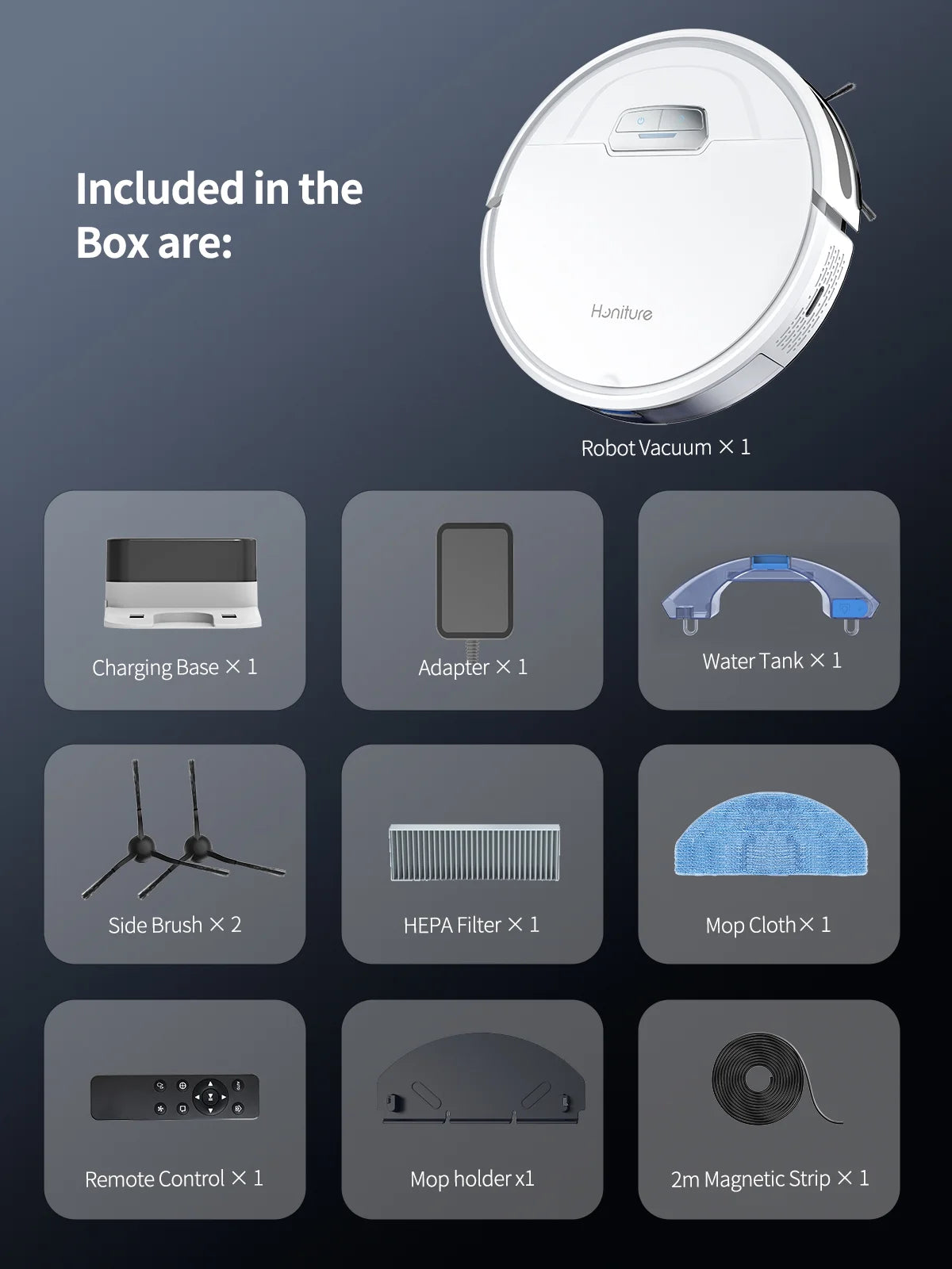 4000Pa Smart Robot Vacuum Cleaner and Mop Combo N54035