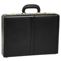 Black Leather Attache Case Q2183