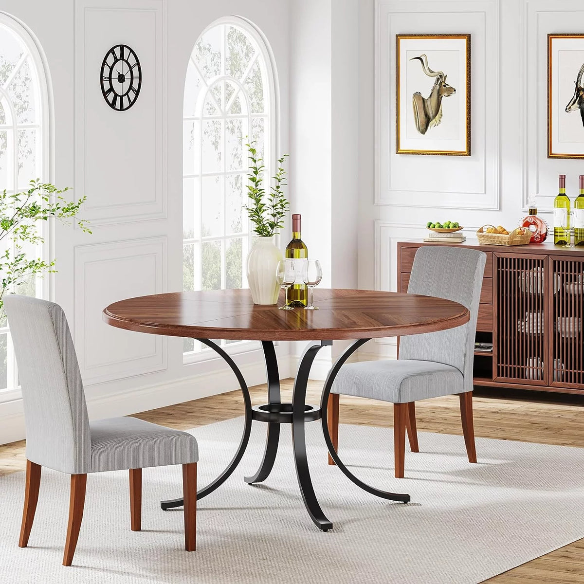 Round Dining Table for 4-6 People T8114