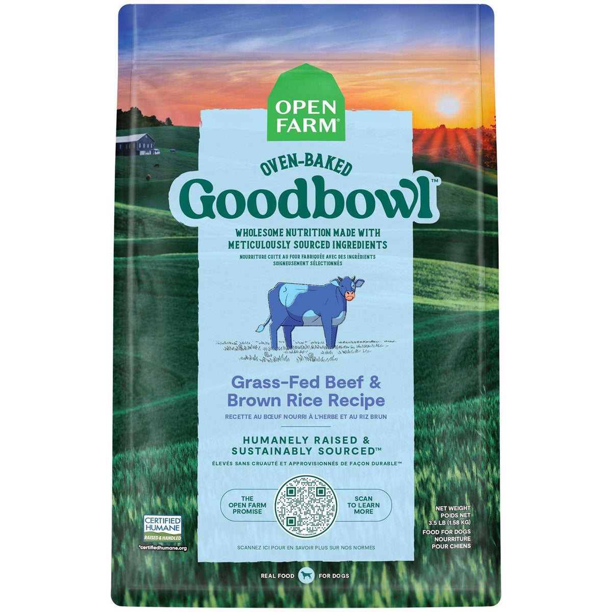 Grass Fed Beef Brown Rice Recipe Dog Food O835