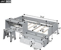 Wood Platform Bed Frame with Storage Drawers B364