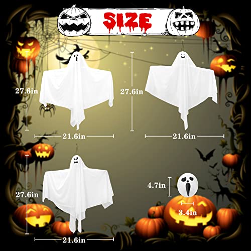 9 Pack Halloween Hanging Ghosts H615990