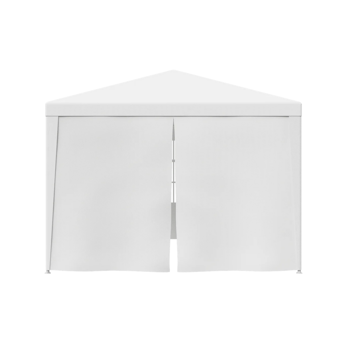 10 x 10' White Gazebo Canopy with 4 Removable Sidewalls H13429