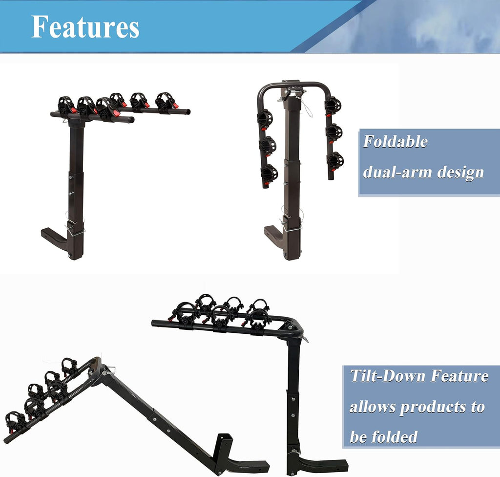 Bikes Mount Hitch Rack 4-Bikes A18352
