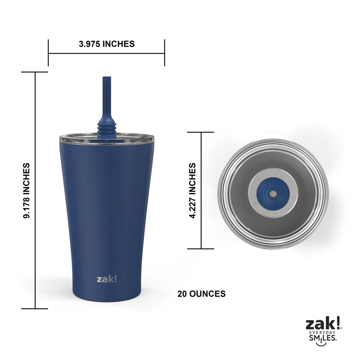 20oz Stainless Steel Tumbler And 15oz PP Tumbler 2pc R2630