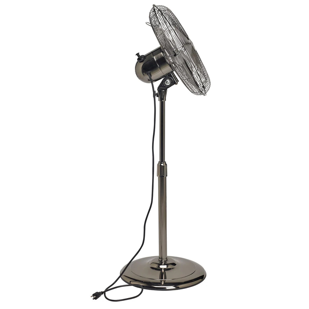 49" Black Adjustable Height Standing Floor Fan H847616