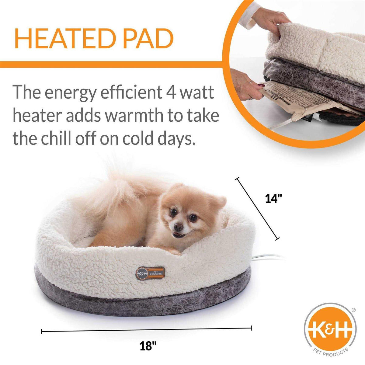 Thermo-Snuggle Cup Pet Bed L122
