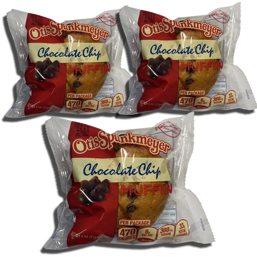 Individually Wrapped Chocolate Chip Muffins 4 Ounce Pack of 12 P233686
