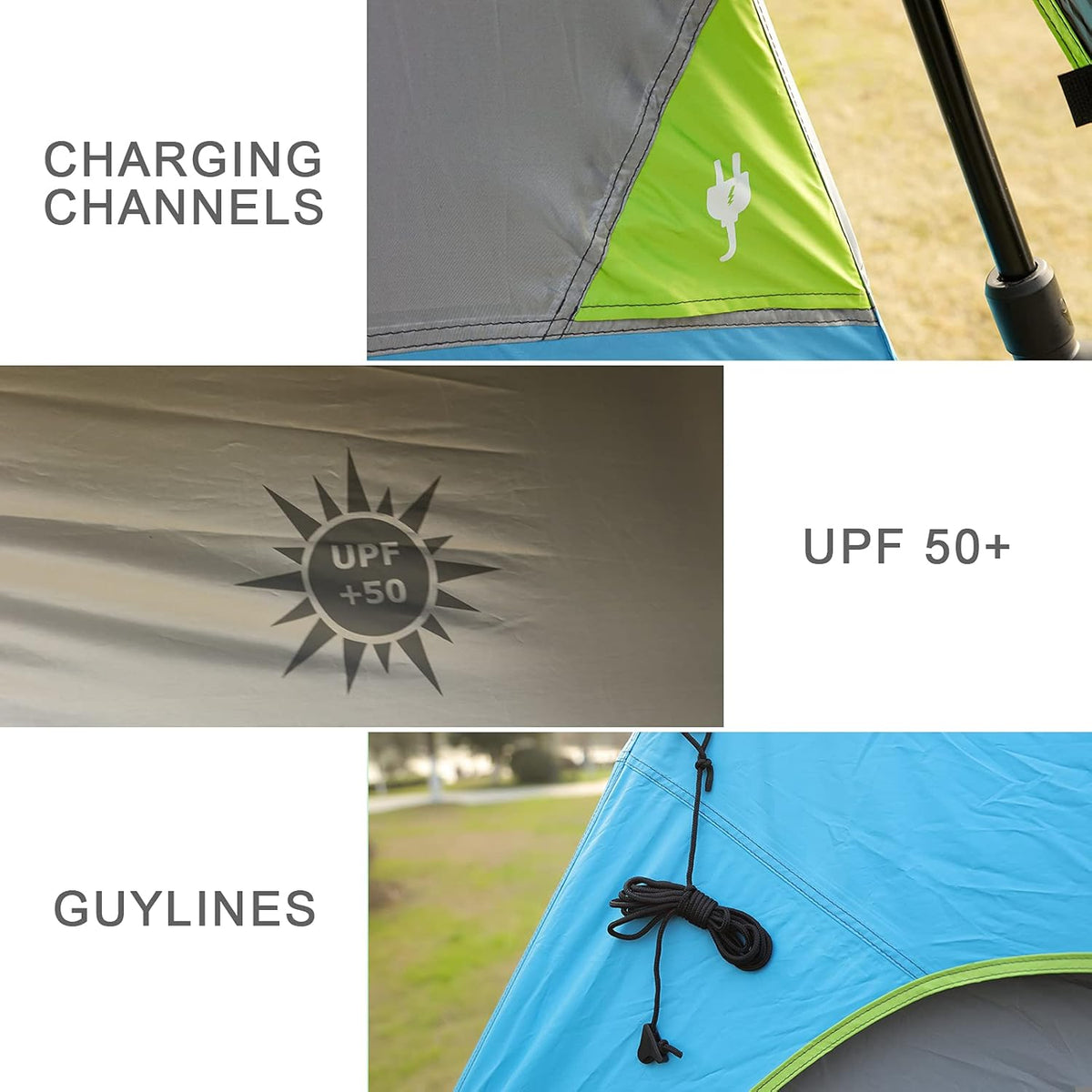 6 Person Water-Resistant Camping Tent with Rainfly C747