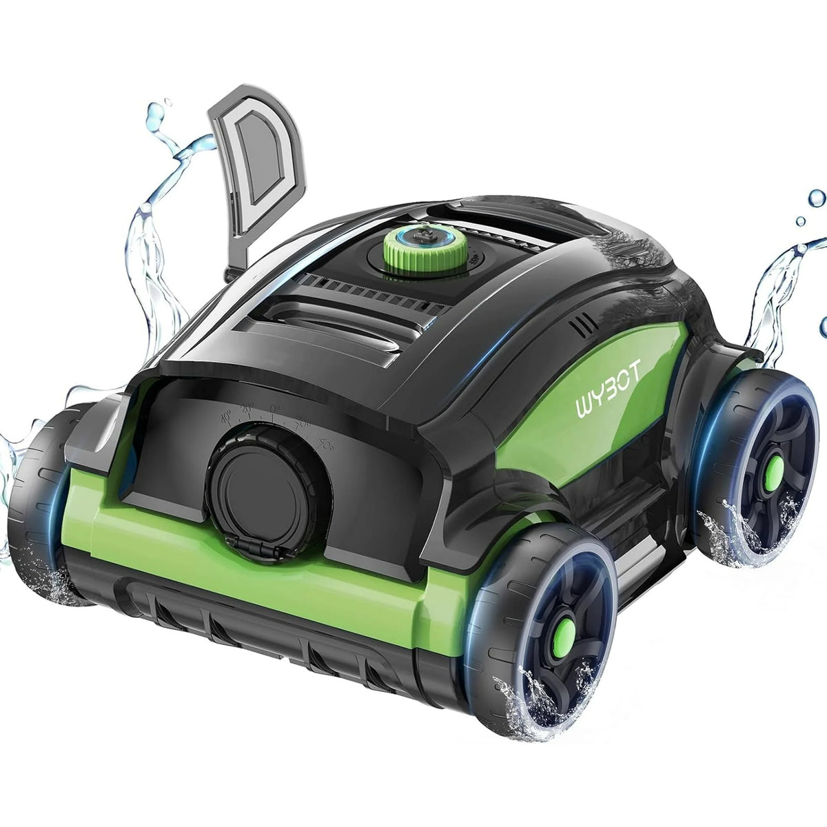 Cordless Robotic Pool Cleaner 45W 130Mins Black and Blue Z469921