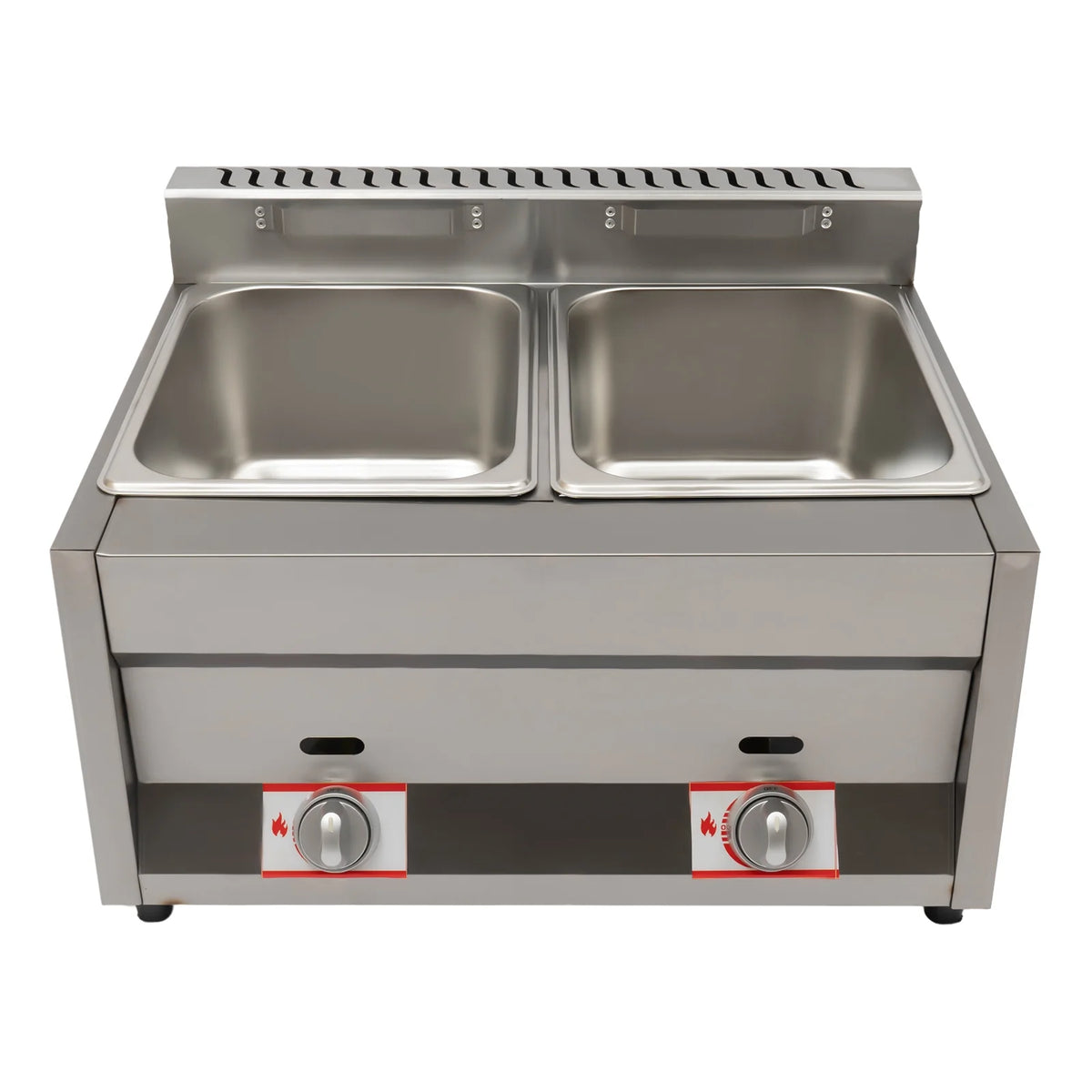 2 Burner Stainless Steel Gas Deep Fryer 12L R23329