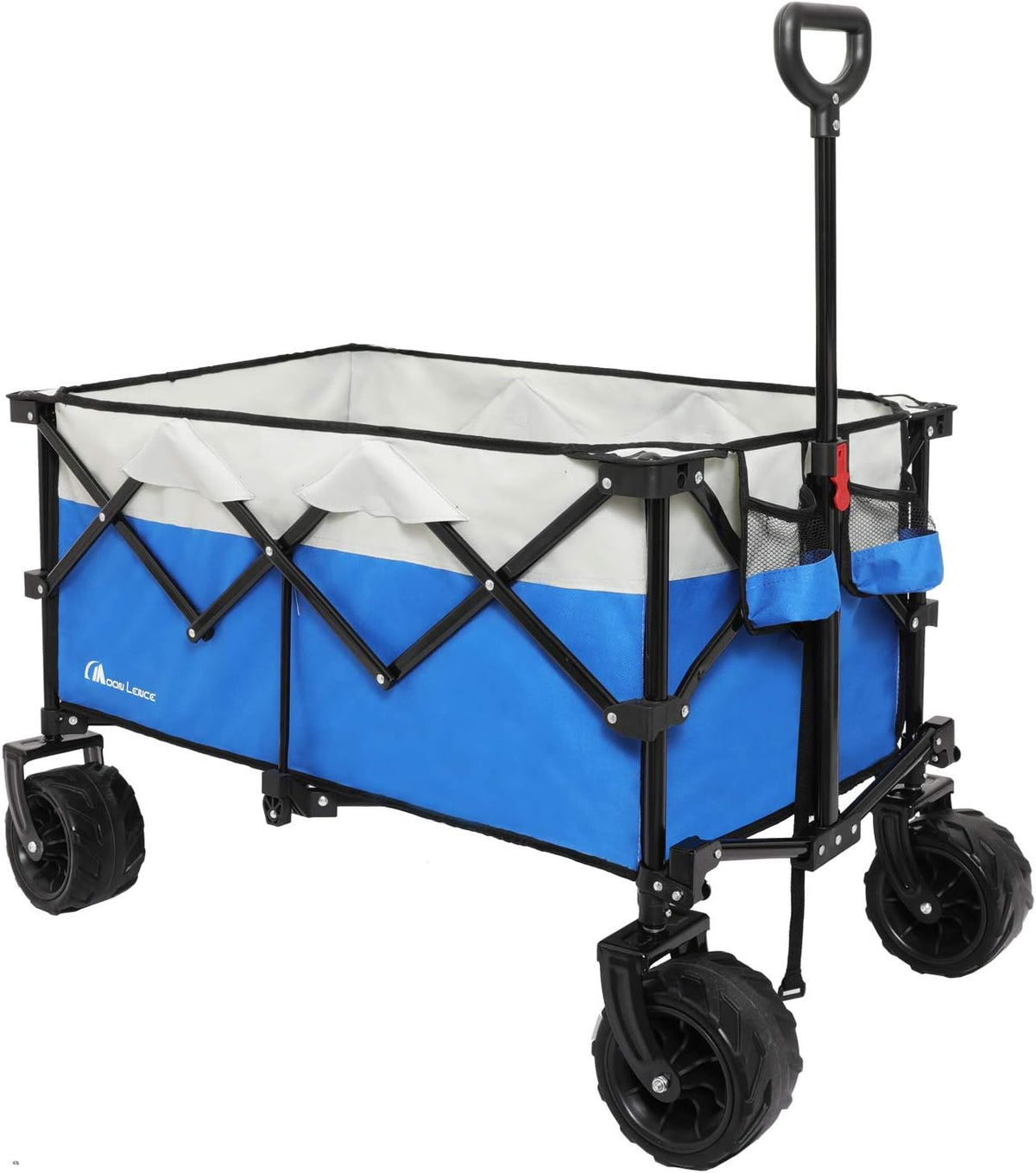 Collapsible Heavy Duty Folding Utility Wagon Cart with All-Terrain Wheels F239