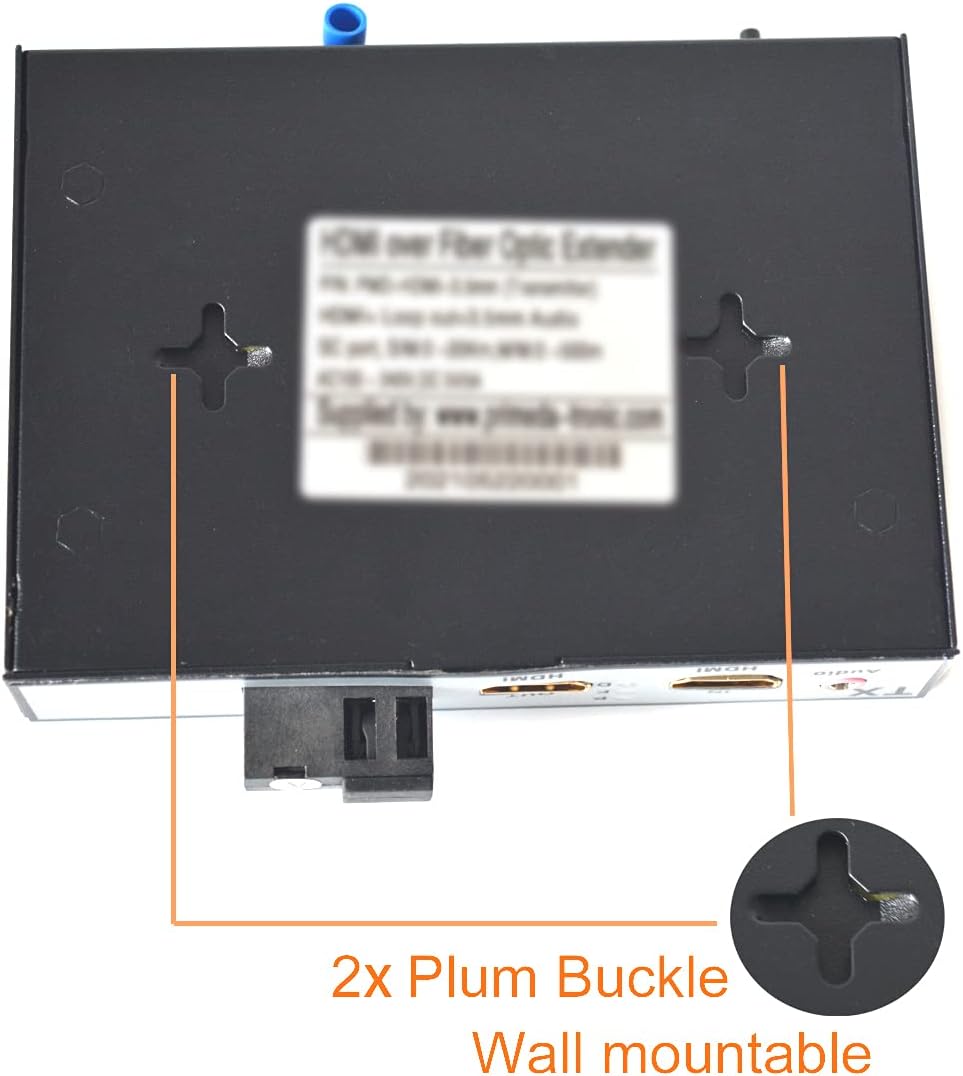 HDMI Extender Over Fiber Optic Cable Singlemode up to 20Km 1080P Transmitter and Receiver Kit L6280