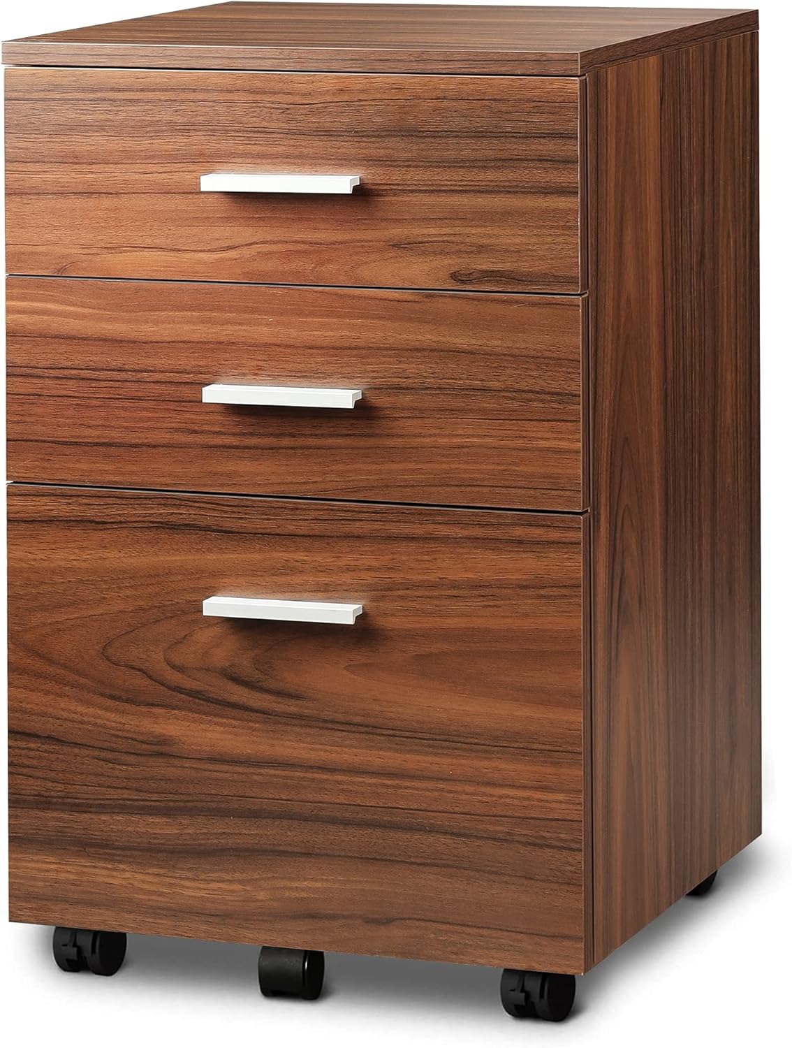 3 Drawer Wood Mobile File Cabinet H196086