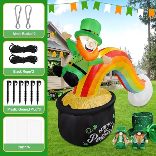 10FT Christmas Inflatable Candy Castle with LED Lights W1877