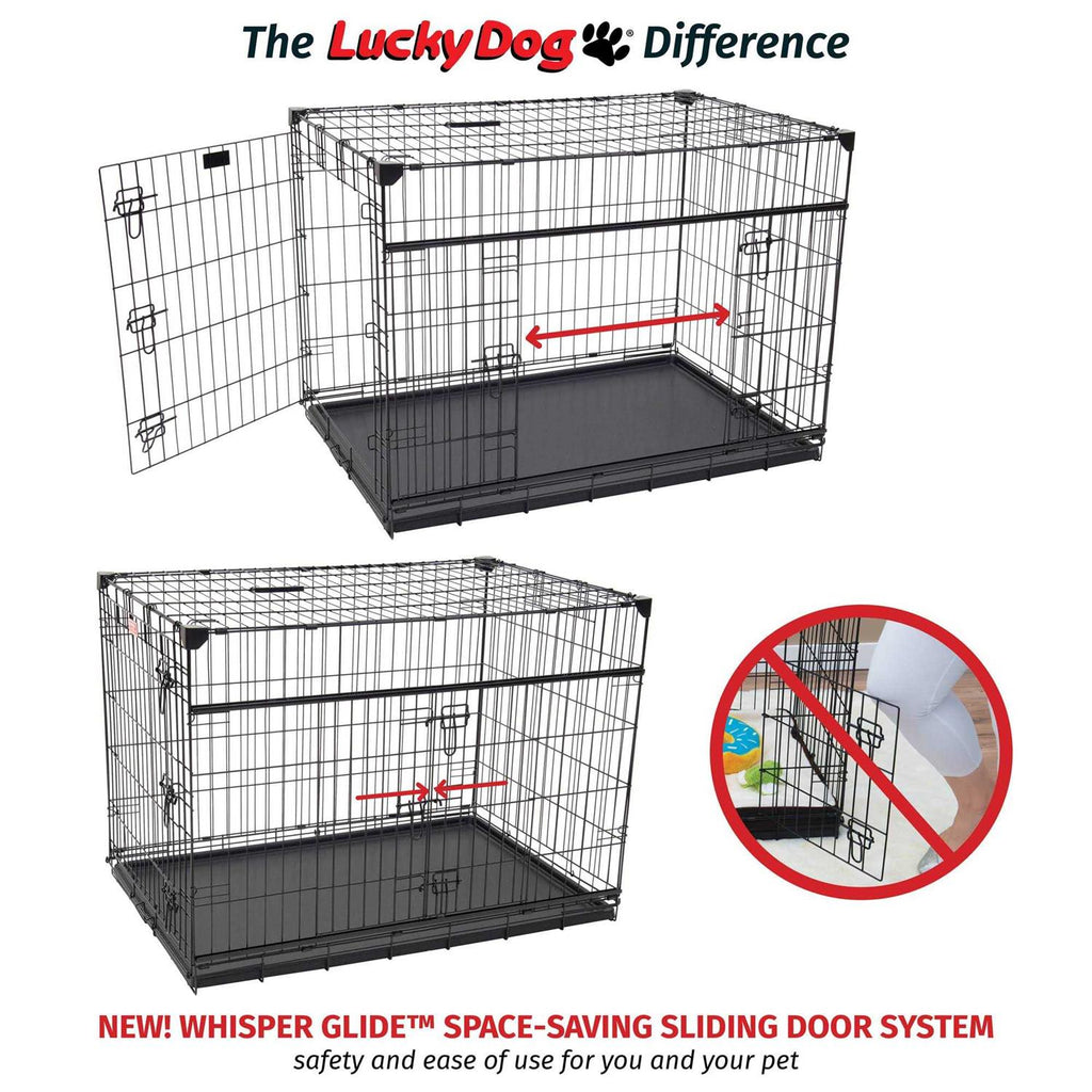 Sliding Double Door Dog Crate N25882