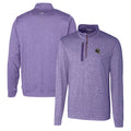 Men's Purple Heathered Quarter-Zip Pullover Top J760