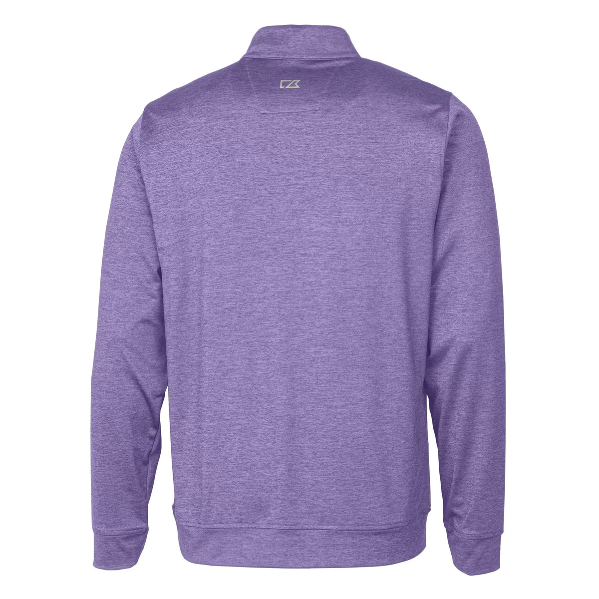 Men's Purple Heathered Quarter-Zip Pullover Top J760