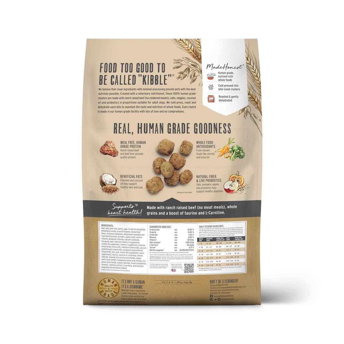 Grain Free Whole Food Clusters Dog Food B327