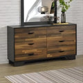 Walnut Black Dresser B568