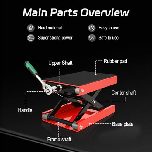 1200 Lbs Steel Motorcycle Lift Scissor Jack V1187