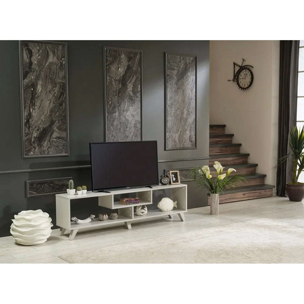 Mid Century Modern 67 inch Grey Tv Stand V986917