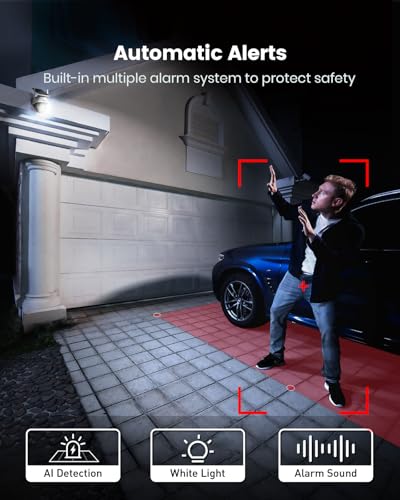 Solar Camera Outdoor Wireless 360° Panoramic View 2K Color Night Vision T328775